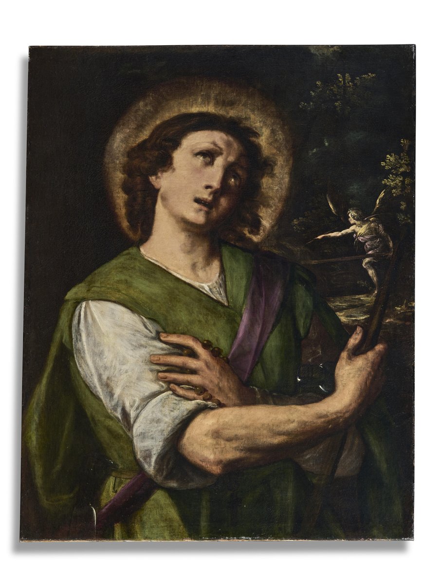 Saint Isidore, early C17th, by #GiuliaCrespi (Italian, 1583-after 1628). Featured in Robilant + Voena’s 2023-4 “Ahead of her Time” exhibition, robilantvoena.com/art-work/saint… As of now, it is the only work securely attributed to this artist. #FeastofStIsidore #womenartists #artherstory