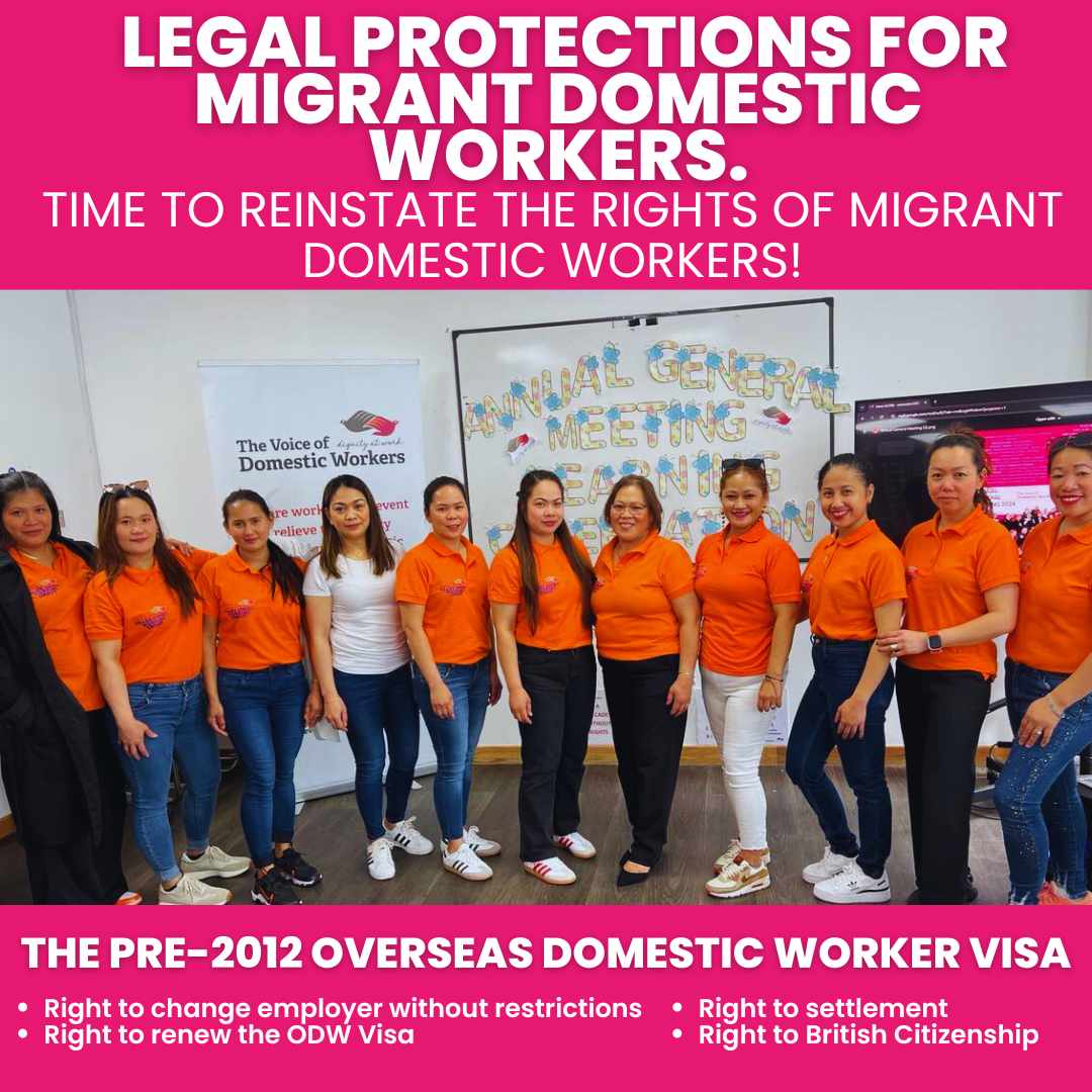 Empowering Migrant Domestic Workers! We stand for comprehensive legal protection for all. Our coalition advocates for robust legal frameworks that safeguard the rights and dignity of migrant domestic workers. Support our campaign here: bit.ly/VODW_Campaign #vodw