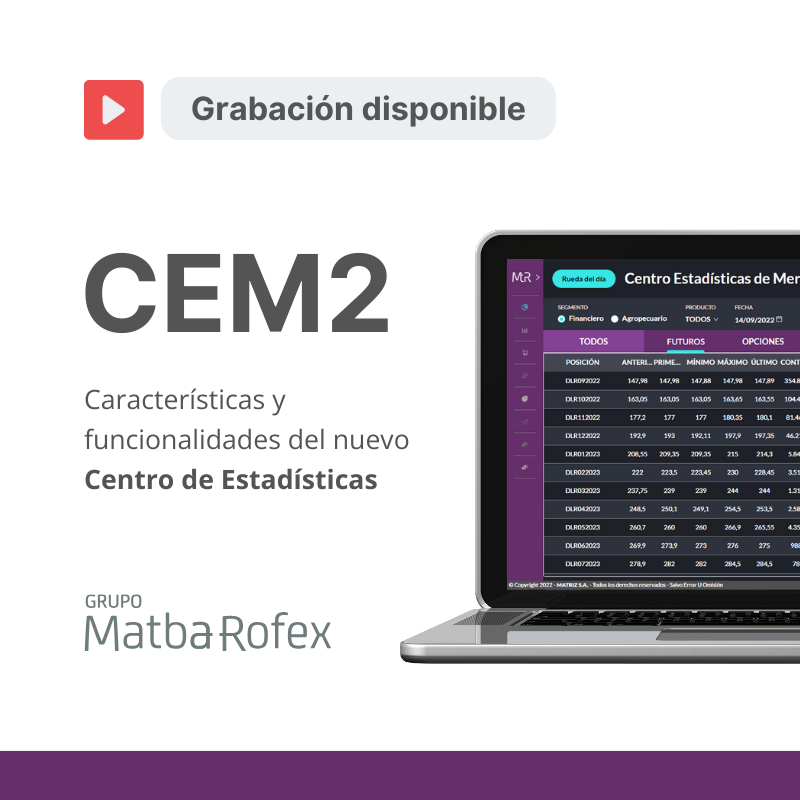 a3mercados's tweet photo. Grabación disponible | #Webinar

 Conocé todo sobre el #CEM2

Miralo en nuestro canal📺: https://t.co/TOEerBEV0C https://t.co/Bfou9ecpS4