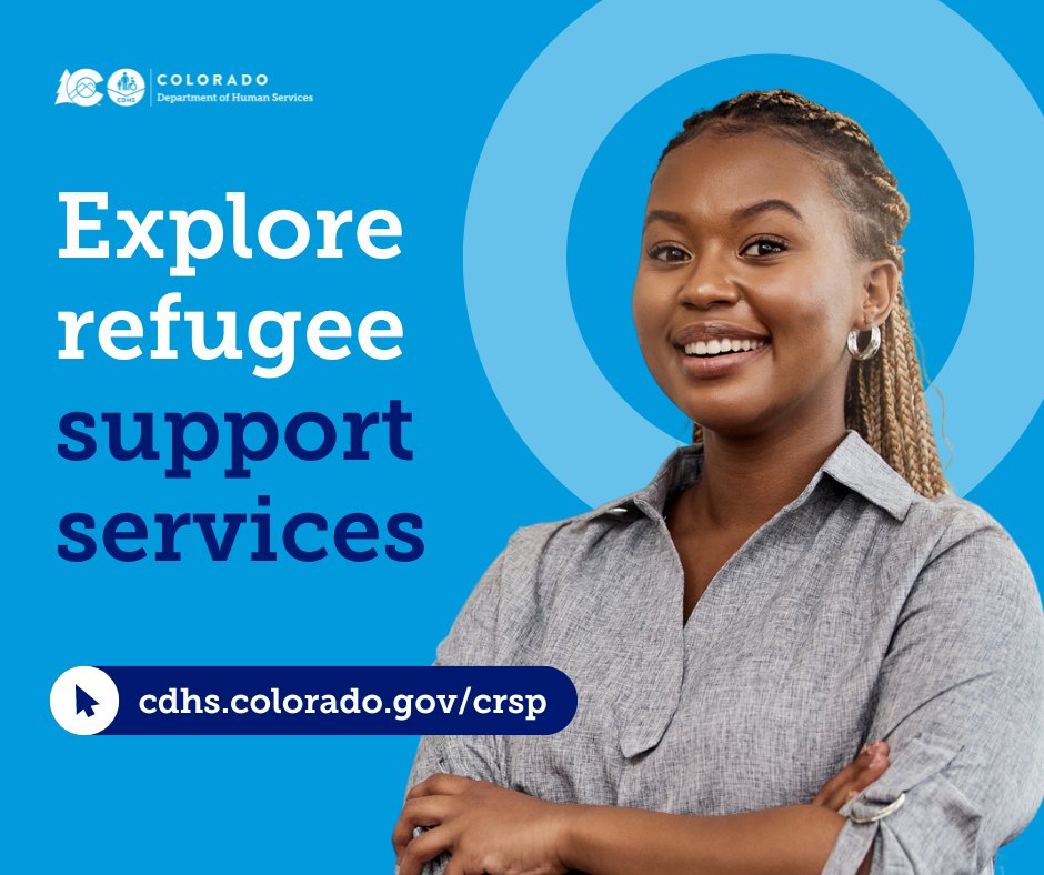 The Colorado Refugee Services Program (CSRP) and its partners support refugees along the path to integration. Explore the available program offerings and see if you’re eligible for services. >> cdhs.colorado.gov/CRSP