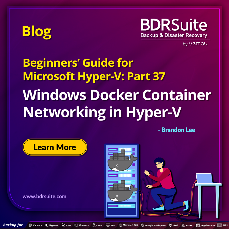 Learn in detail about Docker networking on #Windows #Server with Hyper-V! Delve into the basics of container connectivity and configuration to master container networking in a Windows environment. zurl.co/Enkl #Docker #HyperV #Networking #Windowsserver