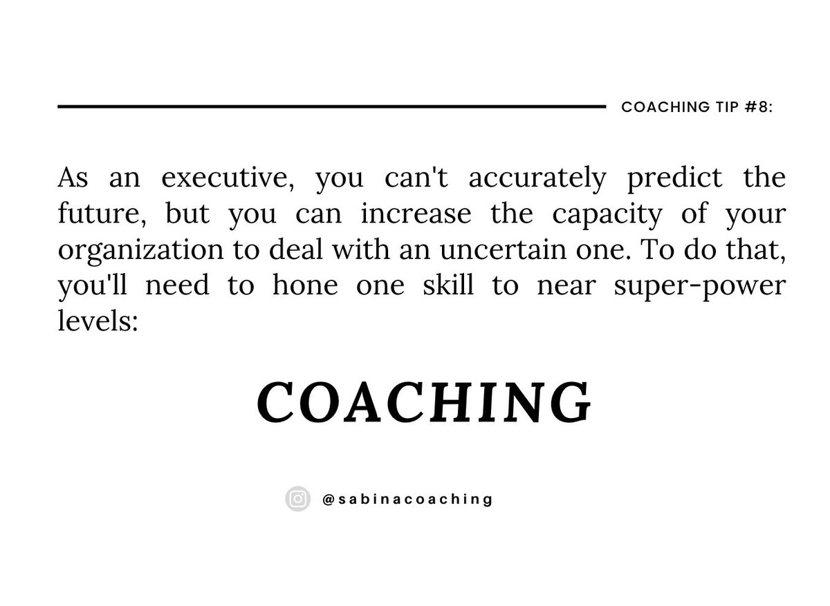 sabinanawaz's tweet image. Lead through coaching! Apply coaching techniques at work to decrease reliance, boost resilience &amp;amp; navigate ambiguity.
From my @forbes article: The Single Most Important Leadership Skill to Thrive in Change. #adaptiveleadership #courageouslyyou
ow.ly/WL3250RkIPG