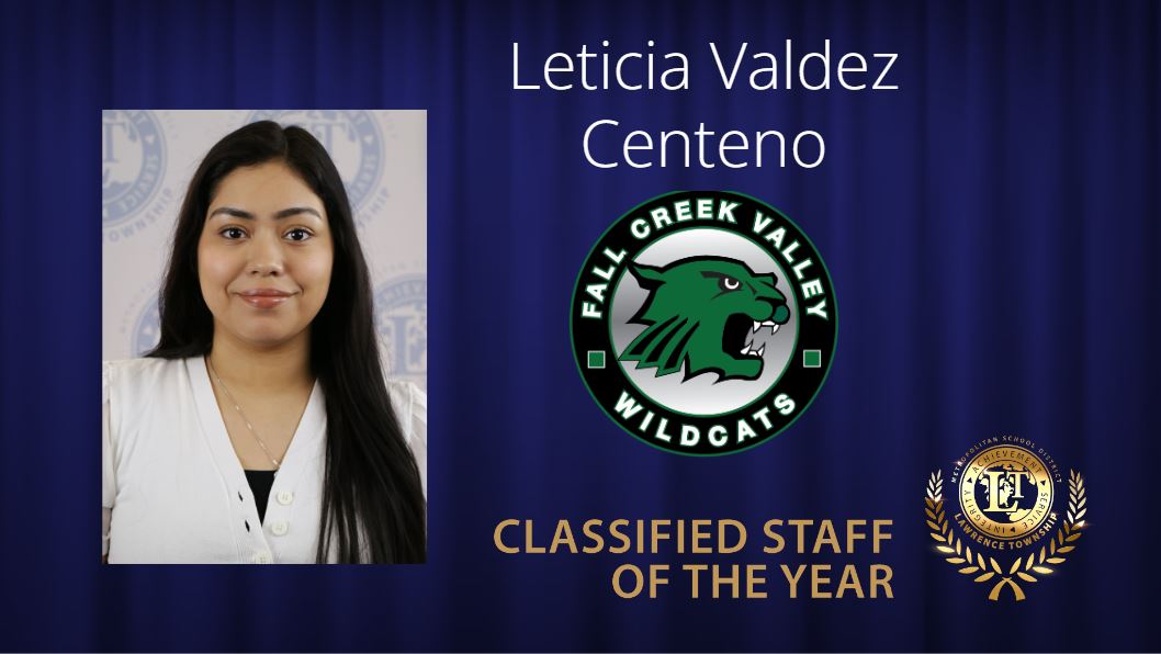 Congratulations to Fall Creek Valley Middle School 2023-2024 Classified Staff Member of the Year, Ms. Leticia Valdez Centeno! 🎉 #LTpride