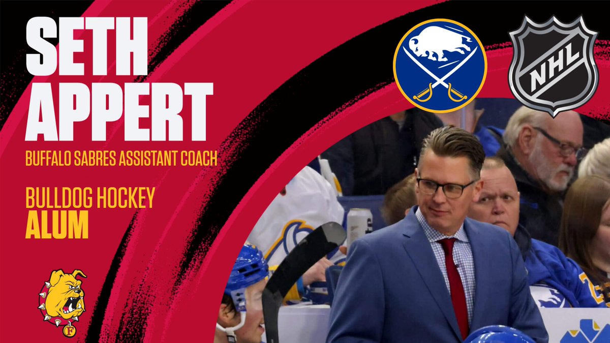ferrisathletics's tweet image. PRO DAWG! Ferris State Hockey alum Seth Appert tabbed by NHL's Buffalo Sabres as an assistant coach! Another former Dawg in the NHL! tinyurl.com/y3r2ez6t @FerrisHockey