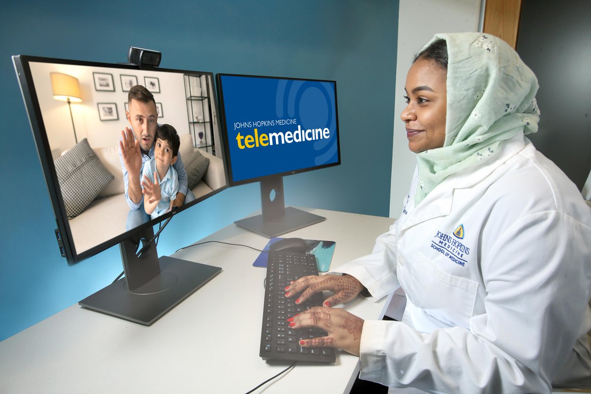 New milestone hit: over 2 million #telehealth visits with @HopkinsMedicine have occurred since the #COVID19 pandemic. Johns Hopkins Office of Telemedicine continues to advocate for virtual care and address health disparities. Media inquiries on telehealth to cdavi185@jhmi.edu