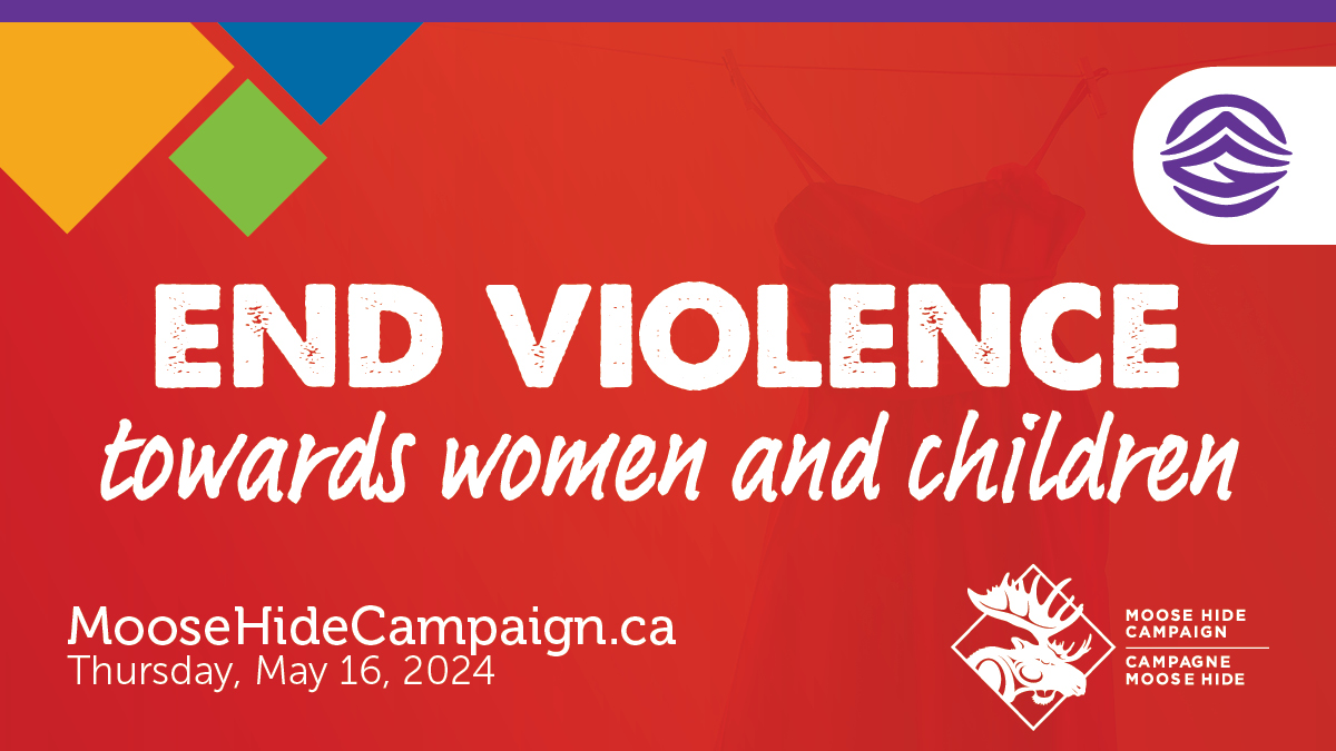 We're looking forward to the @Moose_Hide Campaign Day tomorrow, May 16. This movement of Indigenous and non-Indigenous Canadians is committed to taking action to end gender-based violence. Visit moosehidecampaign.ca/campaignday to take part.
