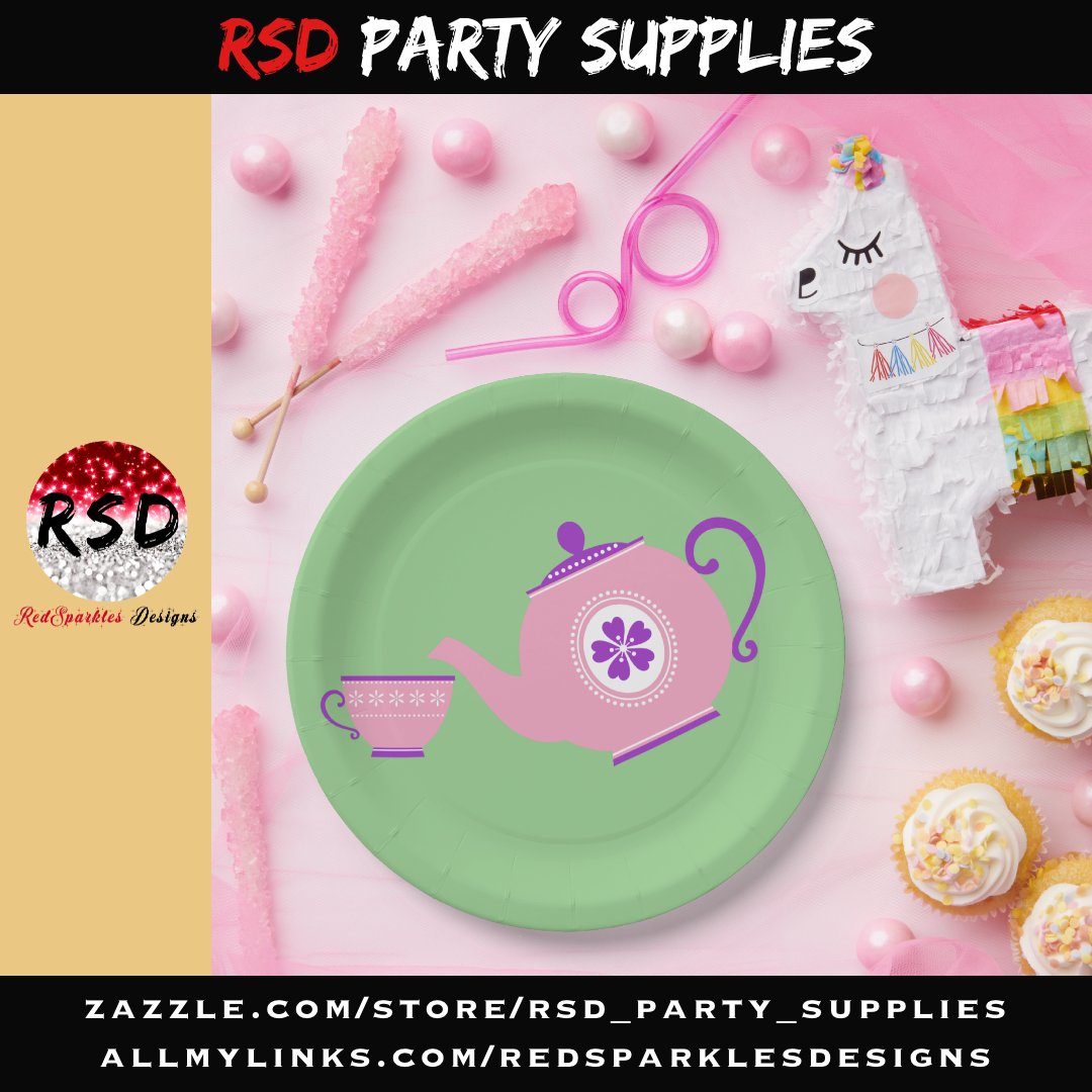 PINK + PURPLE TEA PARTY PAPER PLATES
zazzle.com/z/afoqshs9?rf=… via @zazzle

Change the background color to customize.

#Zazzle #ZazzleMade #ZazzleShop #ShopZazzle #RSD #RedSparklesDesigns #TeaParty #TeaTime #Teapot #RSDPartySupplies #PartySupplies #BirthdayParty #PaperPlates