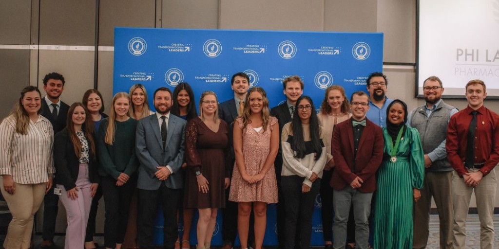 NEOMEDedu's tweet image. Congratulations to the newly inducted Phi Lambda Sigma students! The purpose of #PhiLambdaSigma is to promote the development of #leadership qualities among #pharmacystudents and members are selected by peer recognition.