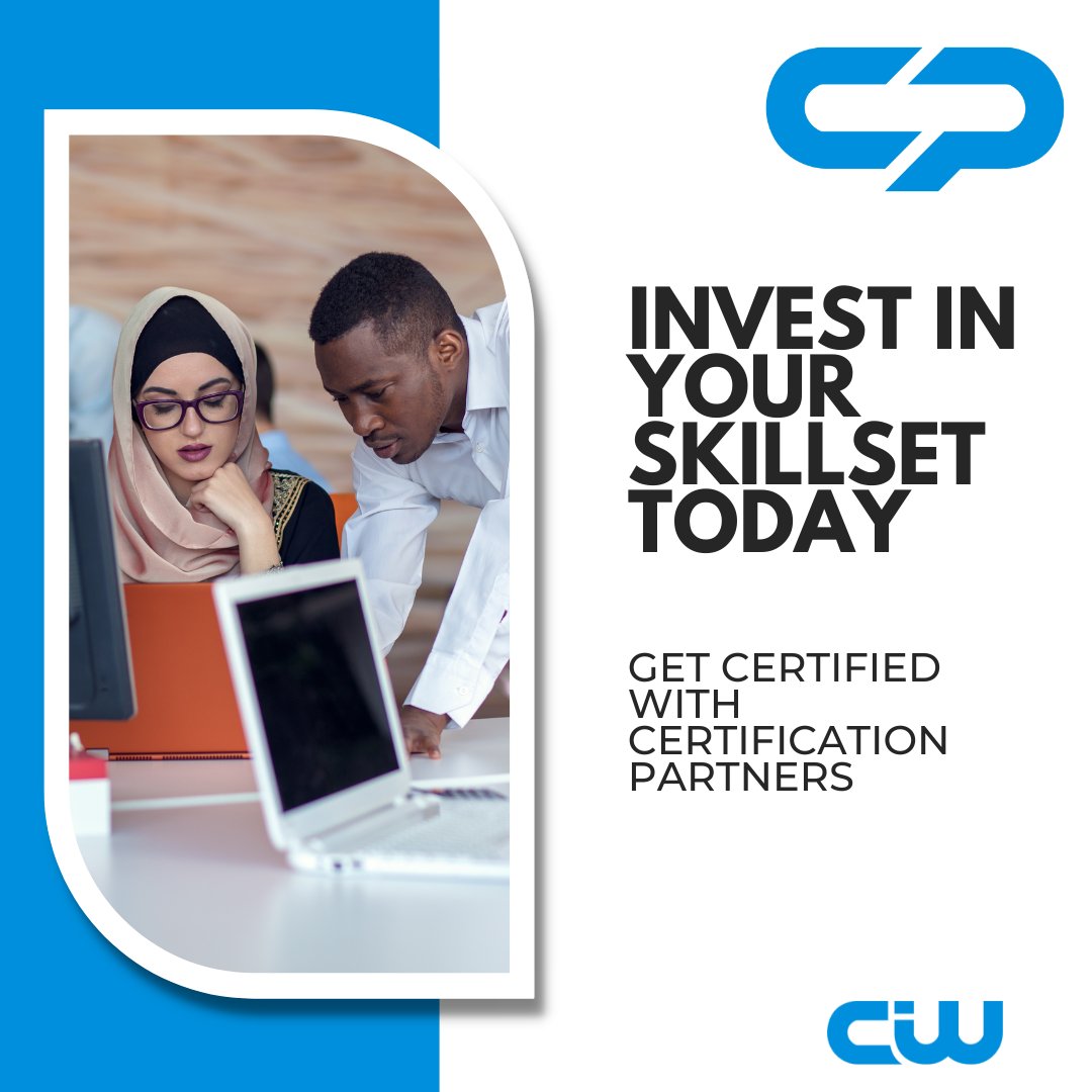 Unlock your potential and take your career to the next level with a CIW certification! Invest in yourself and become an I.T. expert today #CIW #investment #careerboost #getcertified