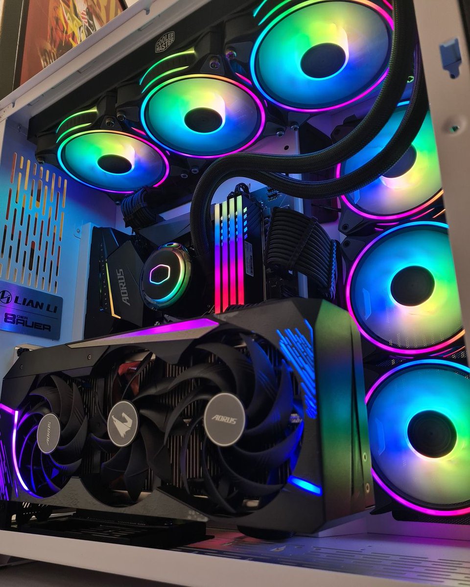 AORUS_ZA's tweet photo. 💜💙💛💚
Specs:
Intel i9-10900KF CPU
Z490 AORUS ELITE AC
AORUS GeForce RTX 3080 MASTER
#AORUS RGB Memory 3200MHz 32GB
#GIGABYTE #pc #gamingpc #gamer #gaming #pcsetup #pcmr #pcgamer #pcgaming #RGB #nvidia #rtx #geforce #geforcertx #desktop #desktoppc #pcdesktop
🛠️ GamersPC AS https://t.co/rmXt711pRs