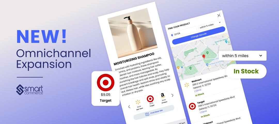 Hooray for Release Day! 🎉 As of right now, you can enjoy Omnichannel Expansion! 

In our last release, Omnichannel functionality became available for Shopper’s Choice. And now, it’s hitting SmartSite Carousels! Reach out for a demo 👉 smartcommerce.com/request-demo
