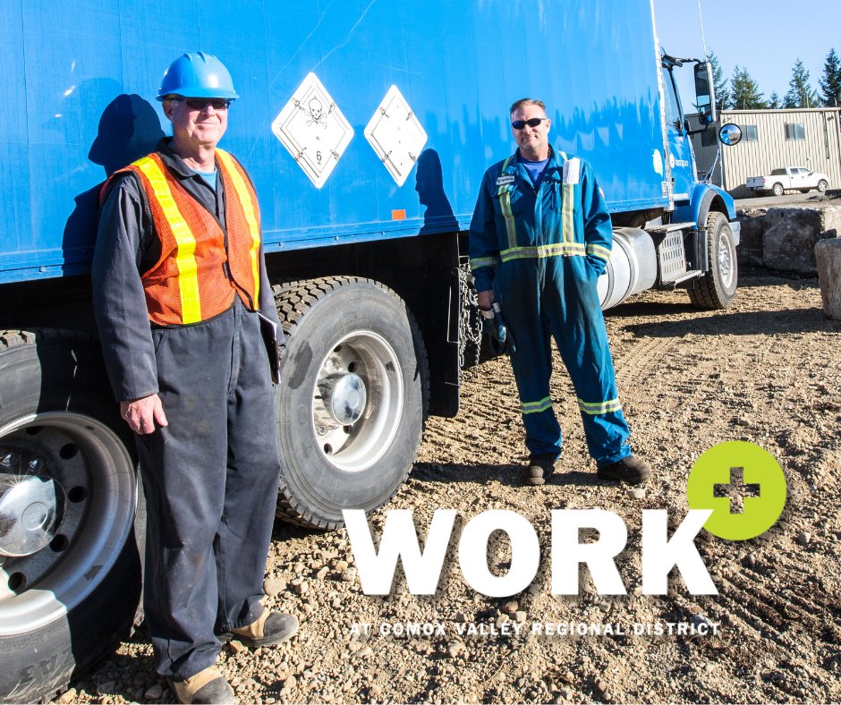 We are accepting applications for a full-time Waste Management Attendant to join our Engineering Services team for a period of up to six months or until the return of the incumbent. Learn more & apply online. Visit, comoxvalleyrd.ca/jobs
#ComoxValleyRD #Jobs