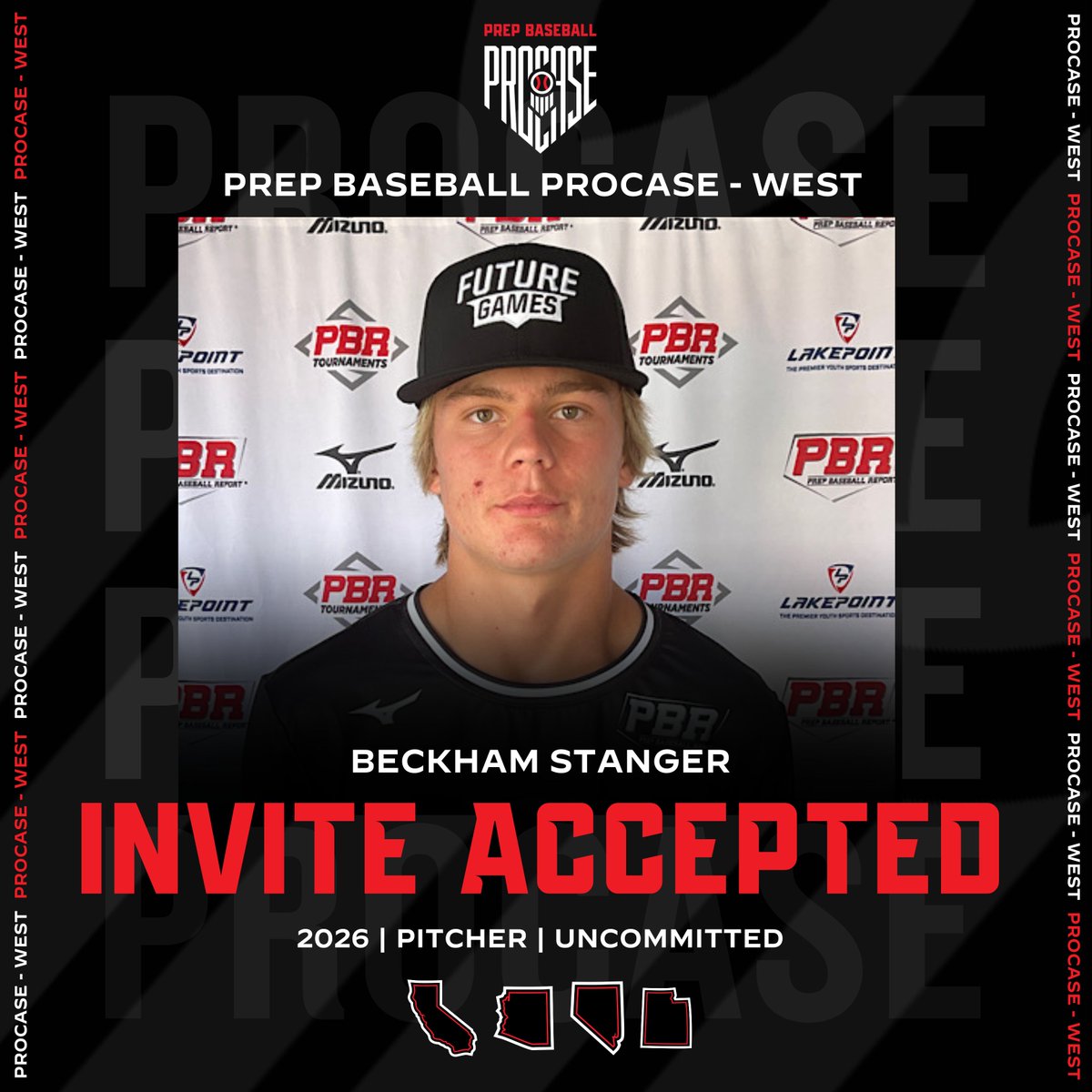 PrepBaseballUT's tweet photo. 𝟐𝟎𝟐𝟒 𝐏𝐑𝐎𝐂𝐀𝐒𝐄 - 𝐖𝐄𝐒𝐓

𝐁𝐞𝐜𝐤𝐡𝐚𝐦 𝐒𝐭𝐚𝐧𝐠𝐞𝐫 ➡️ 𝐈𝐧𝐯𝐢𝐭𝐞 𝐀𝐜𝐜𝐞𝐩𝐭𝐞𝐝

Utah's top-ranked 2026 arm and Future Games alum, Beckham Stanger, is headed to Pepperdine on June 2nd for the 2024 ProCase - West.

👤 https://t.co/ffRo5mviJS | @Beckham_stanger https://t.co/tK8y28J5WO