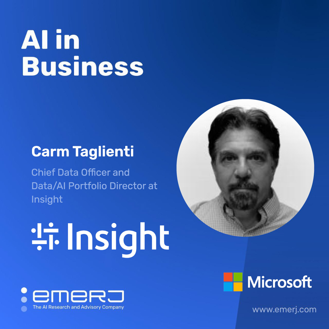 Join @InsightEnt Carm Taglienti on the latest ‘#AIinBusiness’ podcast as he shares shares strategies for AI adoption in enterprises and explains why most digital transformations fail across industries:

#AI #TechLeadership