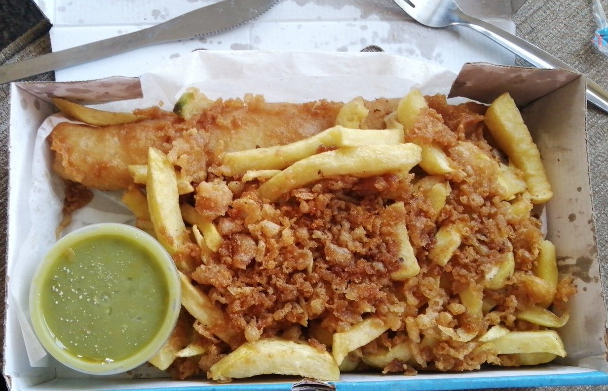 Big shout-out to the cheapest chippy in the UK 'Mathew's Chippy' Stanley Street Grimsby They just served me my tea for FREE tonight after noticing the work we do to help our most vulnerable 😍 😋😋😋