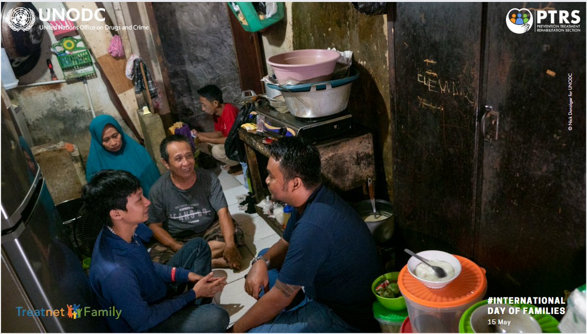On Intl #DayOfFamilies, meet Prima and his #family in #Indonesia who successfully recovered from substance use disorders with support from @UNODC's #TreatnetFamily bit.ly/4bhMKPz