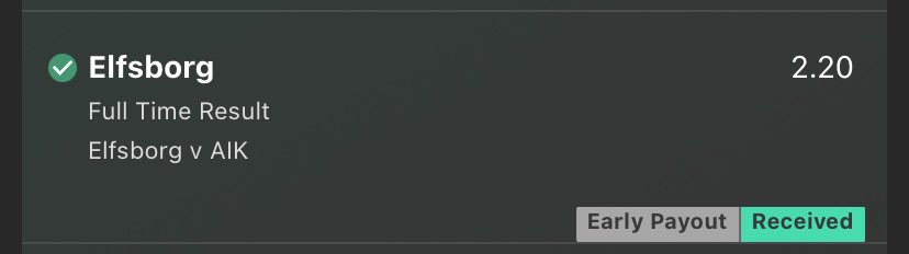 InsightOdds's tweet image. 🔸CASH THAT! ✅🤑

🔸Elfsborg now 3-0 up at HT. Early payout received after just 18 mins!🔥

🔸Members also landing Over 2.5 Goals in that game at 1.95💰

5️⃣ Likes to unlock another tip! 🧡🔓

18+ | #InsightOdds