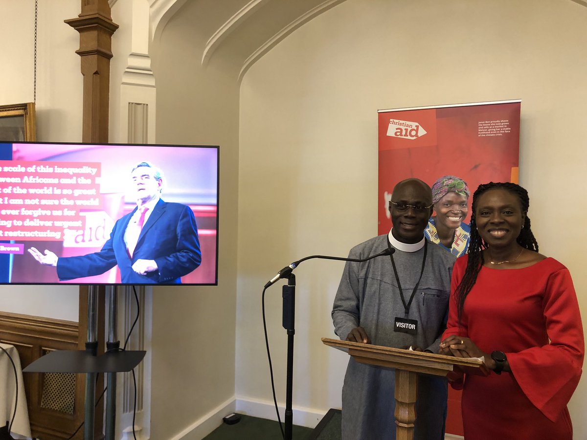 “Debt justice is not a mere financial matter, it is a moral imperative and a humanitarian challenge” powerful words from Rev Kofi deGraft-Johnson at the @christian_aid debt report launch with @livingtruely @CAFOD proud to stand with you!