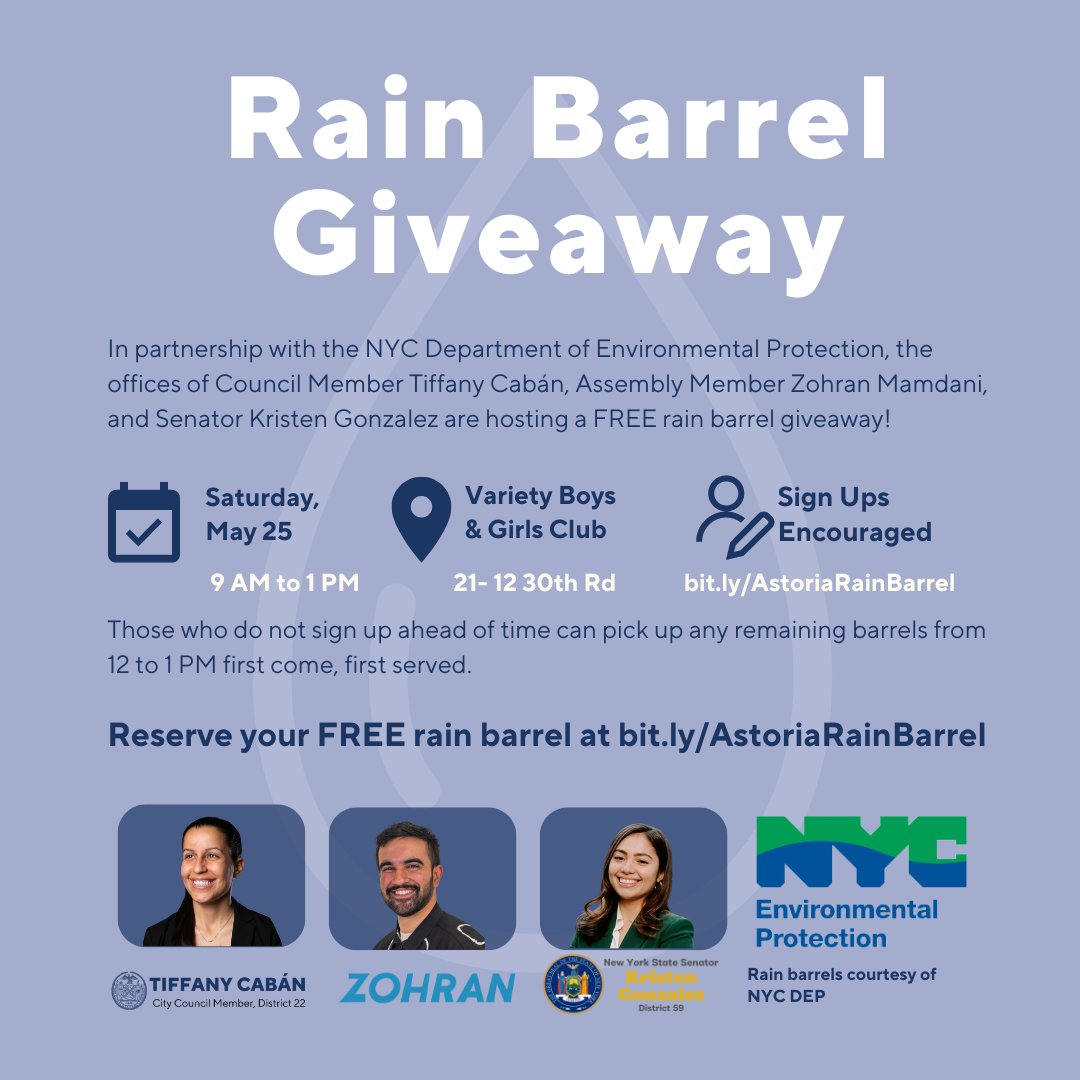 Ready to secure your free rain barrel? Don’t miss out! Join us at the Variety Boys & Girls Club on May 25th for an exciting giveaway event! bit.ly/AstoriaRainBar…