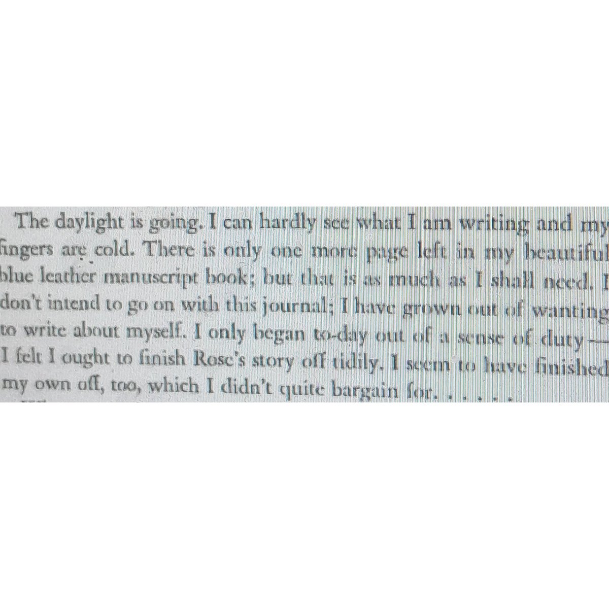 Retrograder25's tweet photo. @daisyldixon It's almost the final paragraph (on penultimate page), but does feel like a fitting end framing after brilliant first para: Dodie Smith's 'I Capture the Castle'. Gloriously explodes any pretence to auteur theory in its honest, playful self-effacement. No trace of self-hating. https://t.co/XRzwY3CDZp