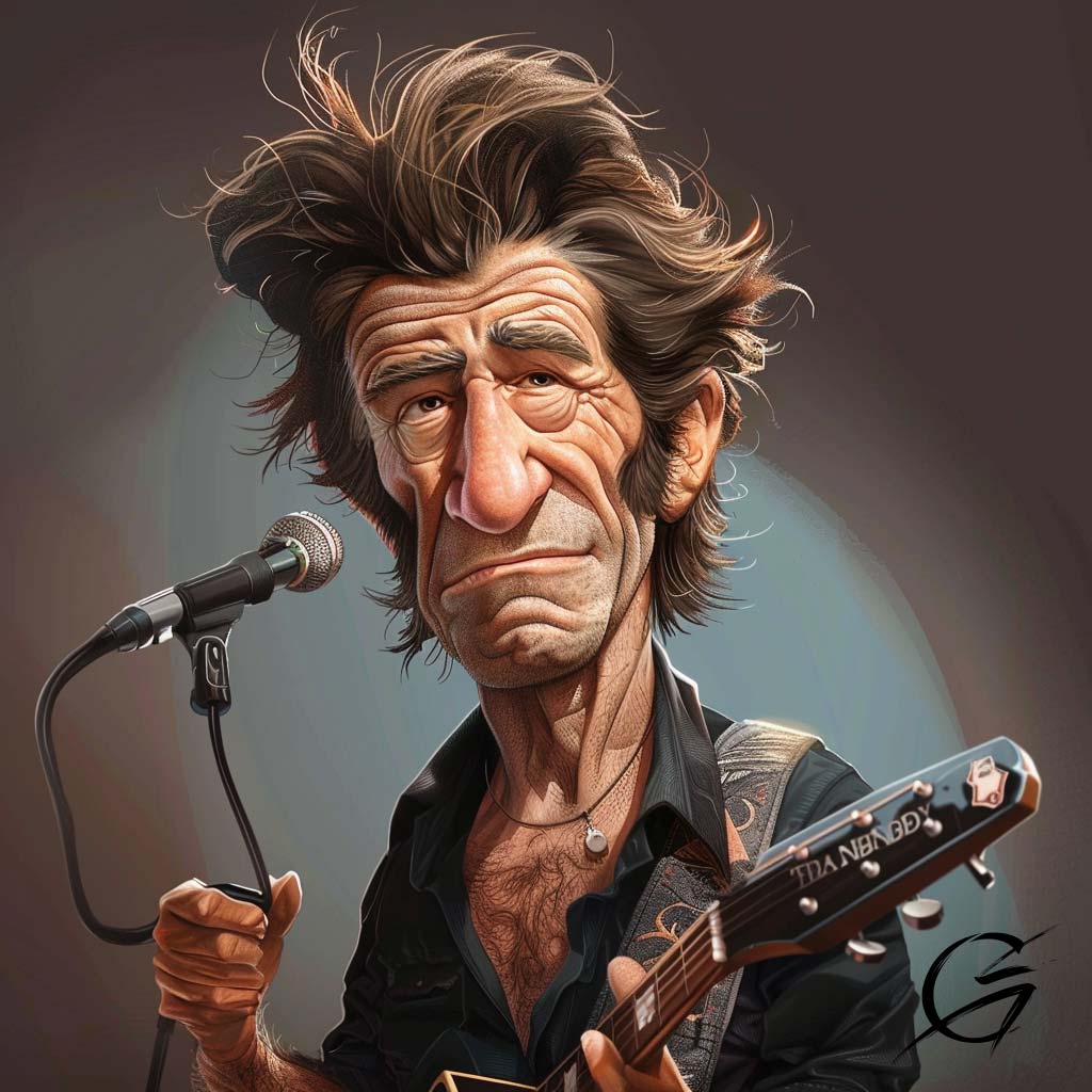 Celebrating 50 years of Peter Maffay's musical journey with a tribute caricature 🎤🎸🎨 Ready for your custom caricature? Visit my website! 

#PeterMaffay #MusicLegend #caricatureartist #RockIcon #digitalart #musicaltribute #celebritycaricatures