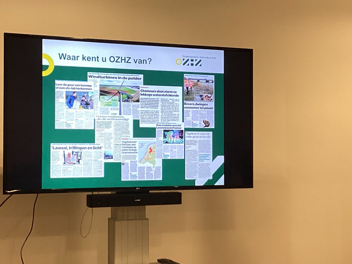 Omgevingsdienst Zuid-Holland-Zuid. Wat doen ze allemaal ‘voor de kost’ en wat doen ze voor Molenlanden (= opdrachtgever)? Zie de krantenknipsels.