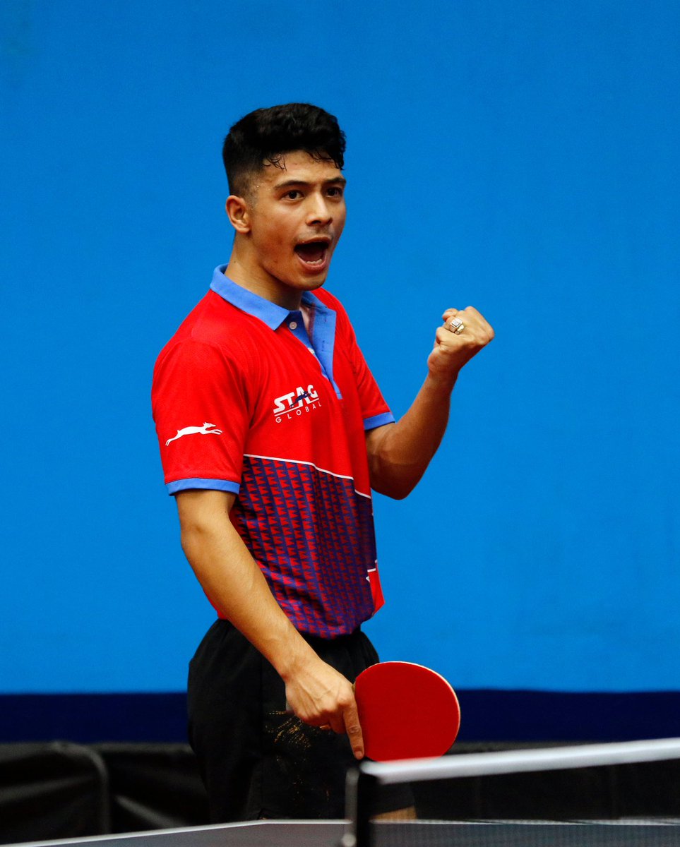 In the men’s final of the South Asian table tennis qualifiers for the Paris 2024 Olympics, Santu defeated Sanyog Kapali, by 4-3 sets, securing his trip to the Olympics. Santu has become the first Nepali to qualify for the Olympics in table tennis. 

📷: <a href="/Thapakeshav7/">keshav thapa</a>