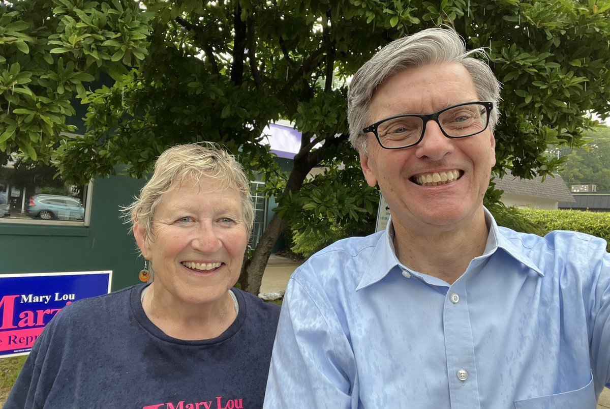 Mary Lou Marzian and I got wet but had a great time campaigning in Clifton this morning. We need progressive Democrats fighting for us in Frankfort, which is why Mary Lou has been endorsed by CFAIR & so many others. Go Vote, District 41, early Thurs-Saturday, or Tuesday, May 21!