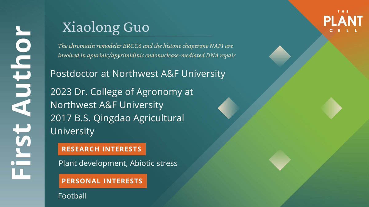 Guo became interested in plant science through a fascination with nature and a desire to understand the fundamental processes that sustain life. #WeAreASPB buff.ly/44xuVtv