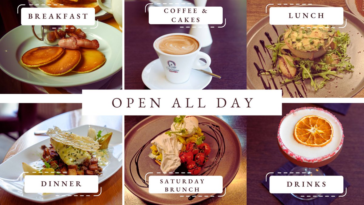 We're now open all day, every day! Enjoy our freshly cooked breakfast, coffee and cakes, lunch (except Mon), dinner, Saturday Brunch, and Sunday Roast—all made with locally sourced ingredients. 
Visit us in #NorthBerwick, just a 5-minute walk from the train station.