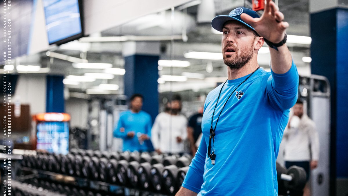New @Titans Director of Sports Performance Zac Woodfin @Coach_Woodfin preaches “blue-collar, cutting edge” approach. 'This is a very physical, violent game, and you have to train hard. There is no way you can train soft and play hard.' READ bit.ly/4dK3pNm