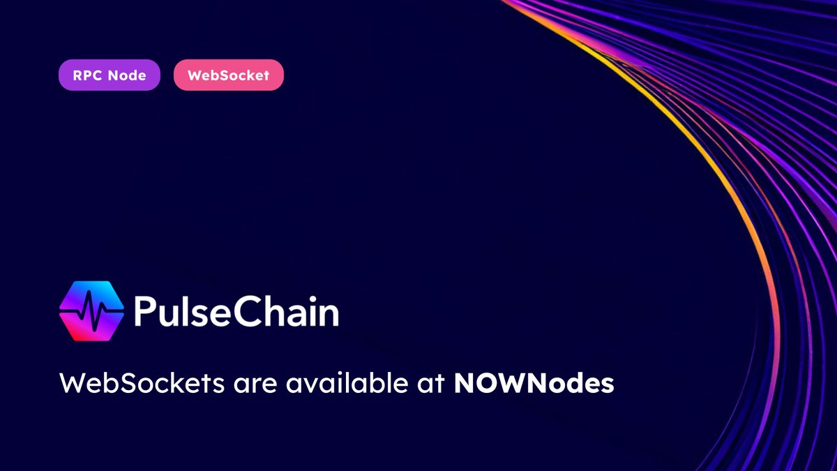 NOWnodes now has RPC support for PulseChain as well as their full node support 😎

This is a team I helped get to support #PulseChain over 6 months ago.

This was apart of the onboarding of ChangeNOW (cross chain swap protocol) and thanks to their team Guardarian support (direct