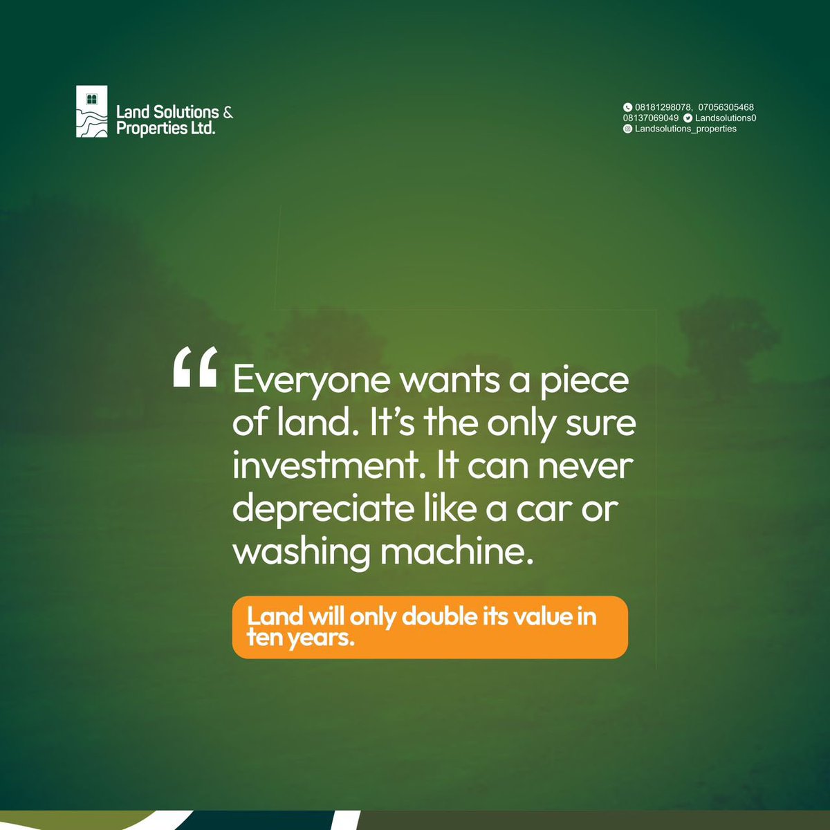 Landsolutions0's tweet image. Wednesday Motivation!

#Landsolutions
#Landsolutionsandproperties