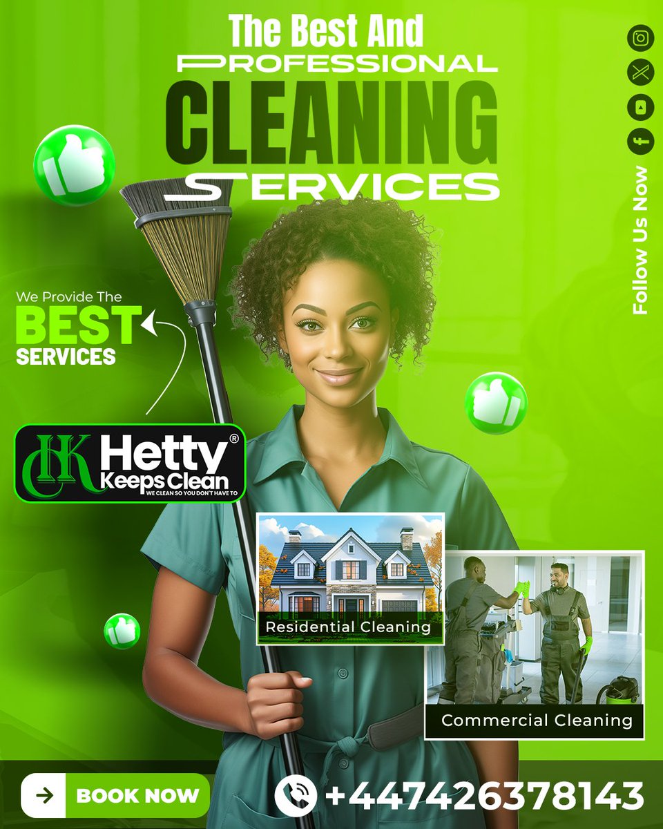 hettykeepsclean's tweet image. 🌟 The best and professional cleaning service in Leeds, serving multitude of clients in Yorkshire &amp;amp; Humber 🇬🇧. For bookings Call +447426378143 or visit hettykeepsclean.com
#cleaning #home #office #TheChase #commercial #HettyKeepsClean