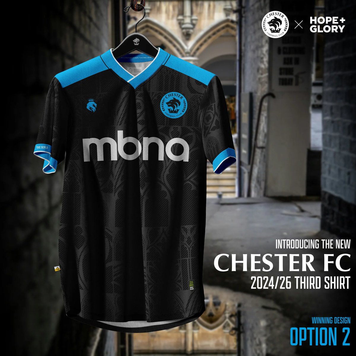 ⚫️🔵 That’s my new @ChesterFC third shirt ordered in preparation for the new season! This is the shirt I voted for, as the black goes really well with the blue. It’s a nice change, so I can’t wait to wear it on the terraces home and away next season - @chesterfcretail 🦭.