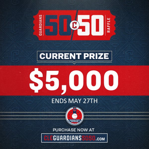 Have you purchased your 50/50 tickets yet? Purchase at cleguardians5050.com 🎟️