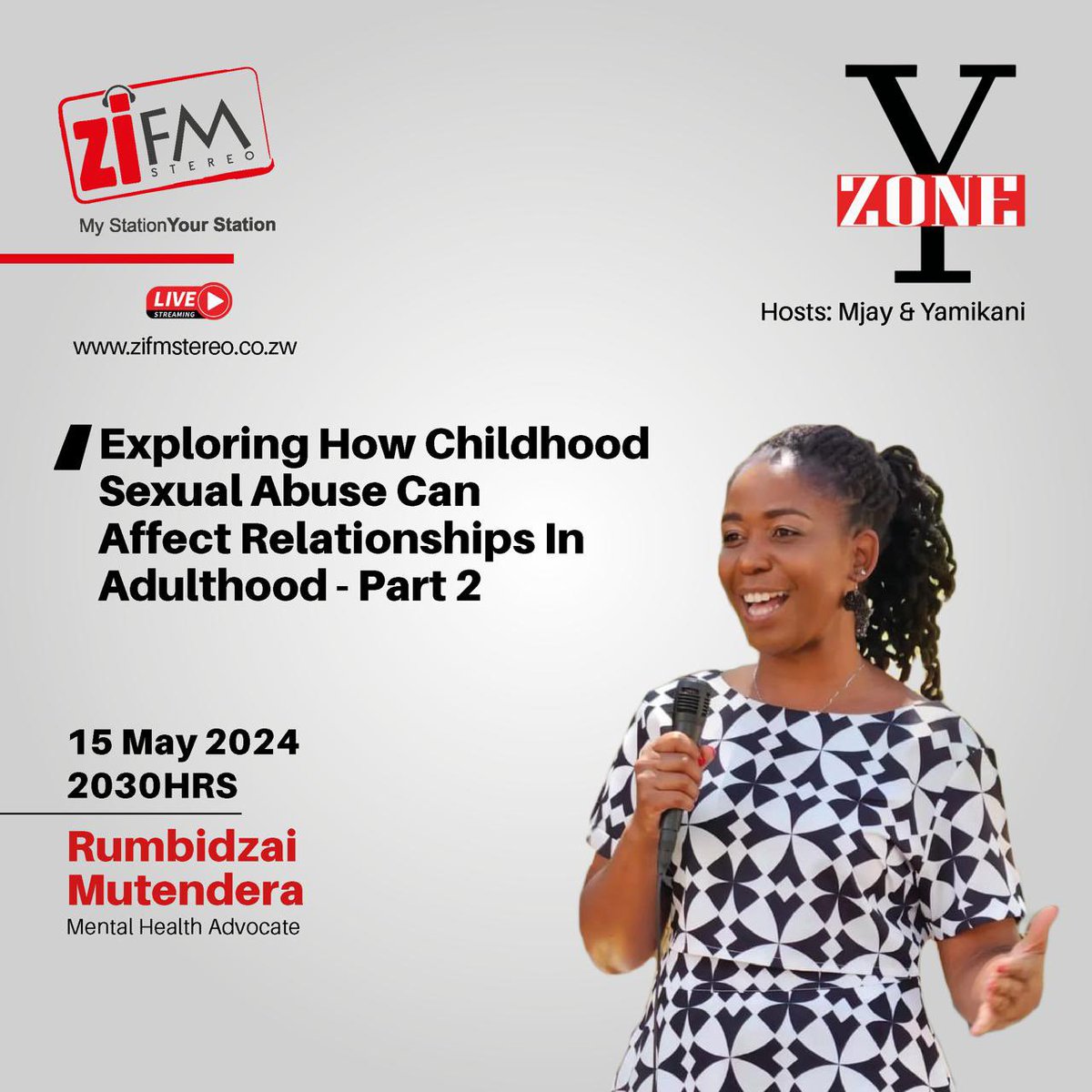 An informative discussion on #Yzone as we continue to explore ‘How Childhood Sexual Abuse Can Affect Relationships In Adulthood’ Do tune in!