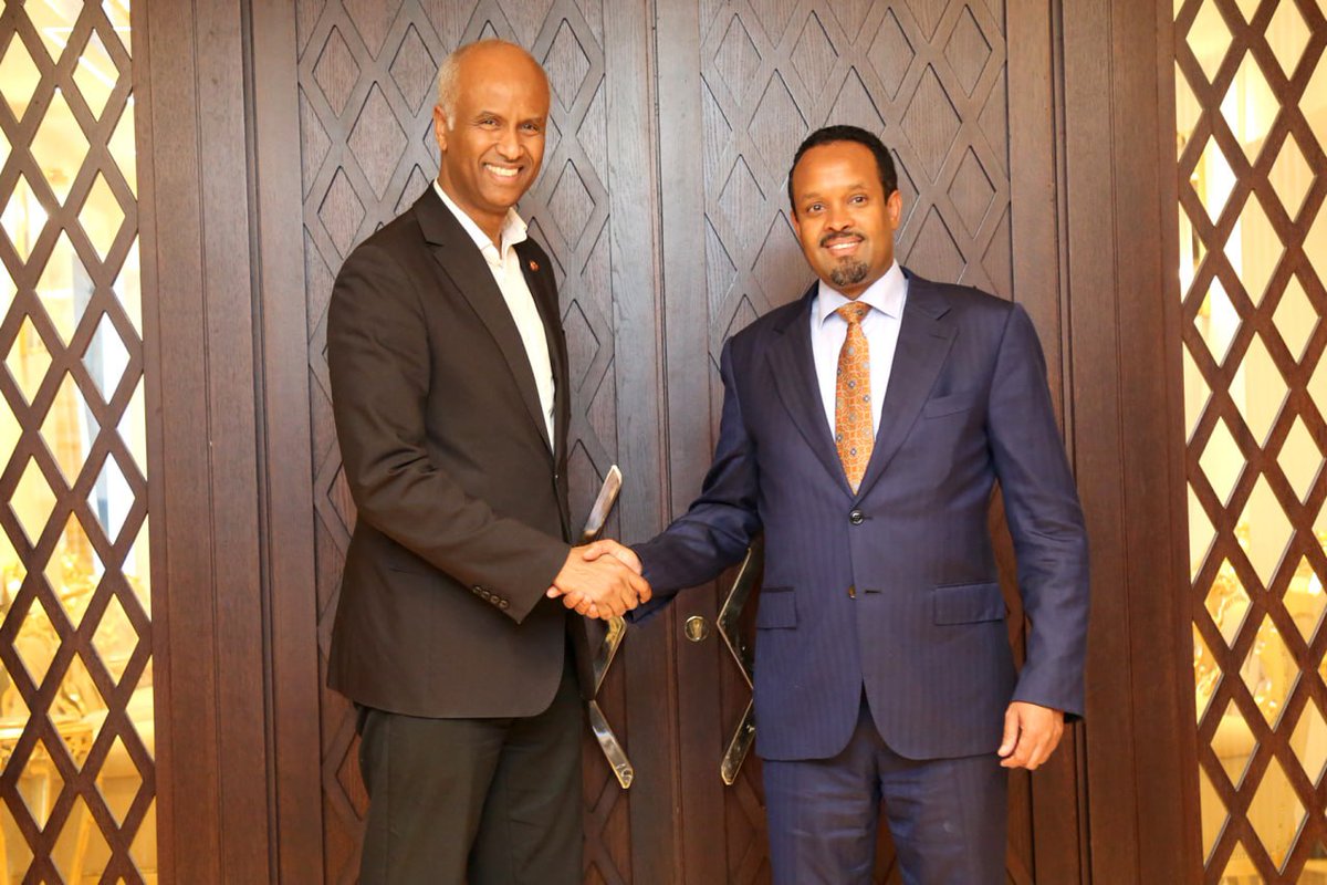 MoF_Ethiopia's tweet photo. H.E. Ahmed Shide, minister of finance discussed with Honorable Ahmed Hussen, Minister of International Development of Canada the two countries’ economic cooperations⤵️
https://t.co/GuY0pVrNob https://t.co/H4Pi1h84m1