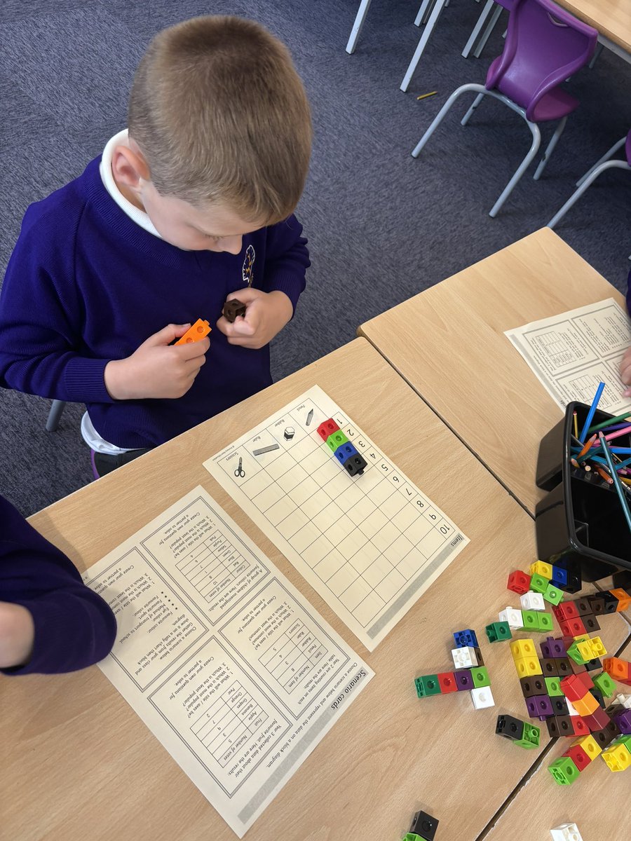 Emmaus_School's tweet photo. 2W have been making block diagrams today. We enjoy working practically with our partners #EmmausMaths #EmmausYearTwo https://t.co/wOC0j7fIhD