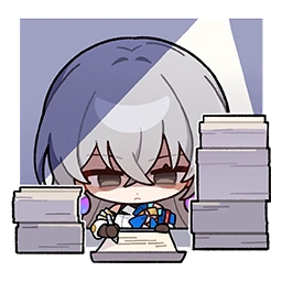 I've just realized that Bronya has only one sticker.
She's been in the game since 1.0 and the only sticker she has is of her doing overtime.
DEVS?!?!? HELLO?!
Can I please get a sticker of her NOT being sad?