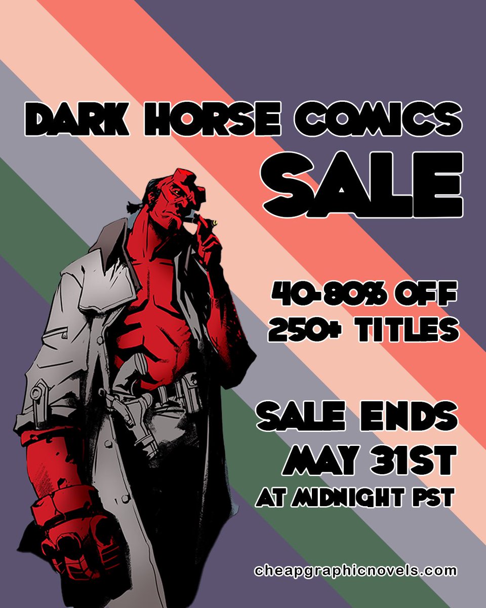 Now through May 31 save 40-80% OFF 250+ Dark Horse titles! cheapgraphicnovels.com/dark-horse-sal…