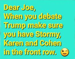 Remember Donald Trump's stunt when debating Hillary? Well, it's payback time!