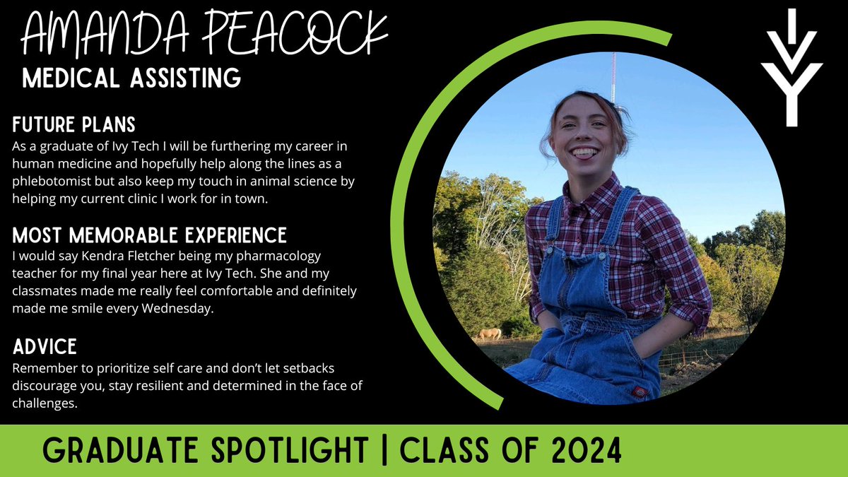 IvyLburgBville's tweet image. #IvyTechGrad #Graduation24 #GradSpotlight #IvyGrad