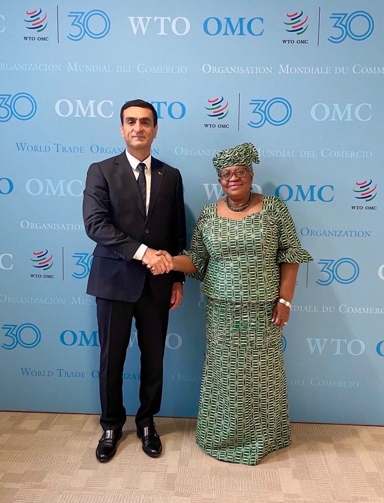 Talking accession with H.E Amb Vepa Hajiyev of Turkmenistan. It is great to see Turkmenistan’s desire to work faster and push forward on its accession to the @WTO. We stand ready to help.
