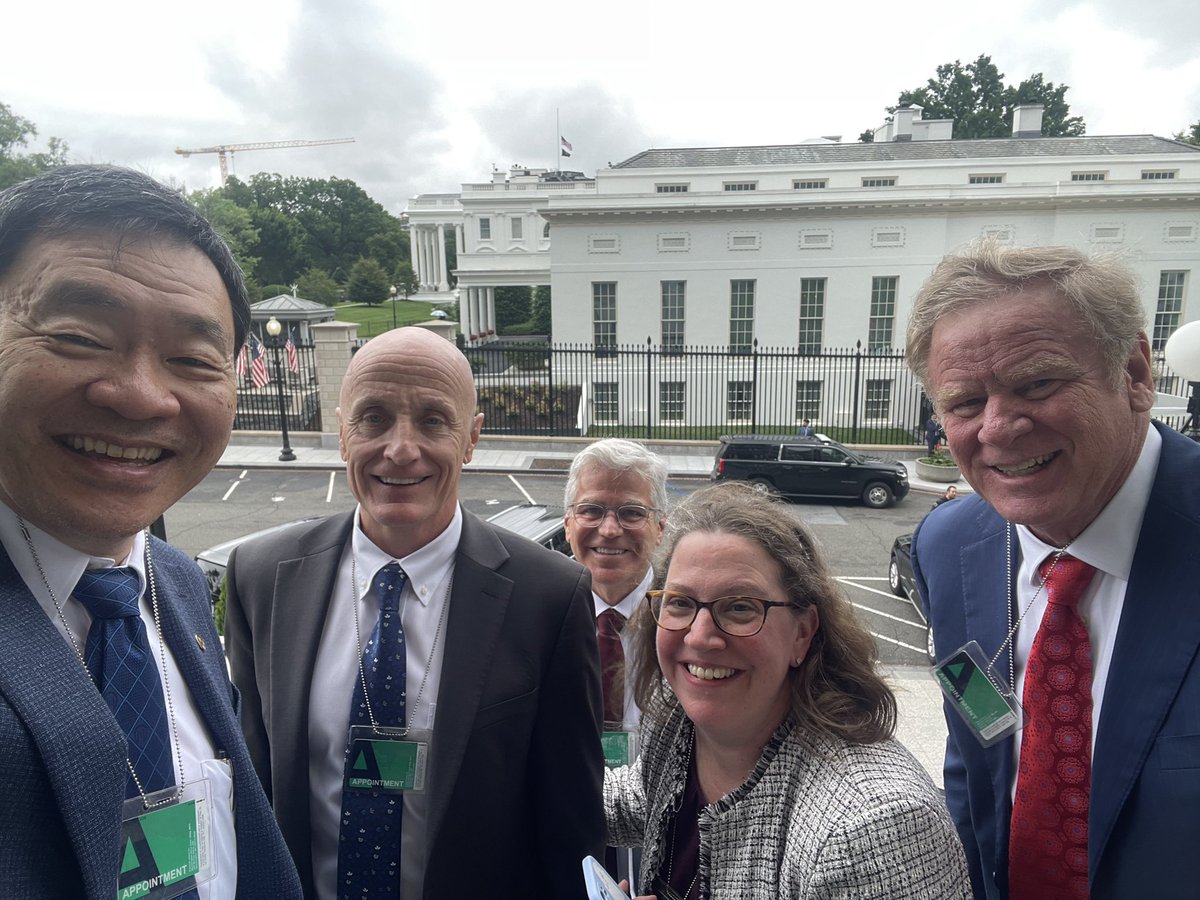 With @DanaFarber colleagues at the @WhiteHouse today.