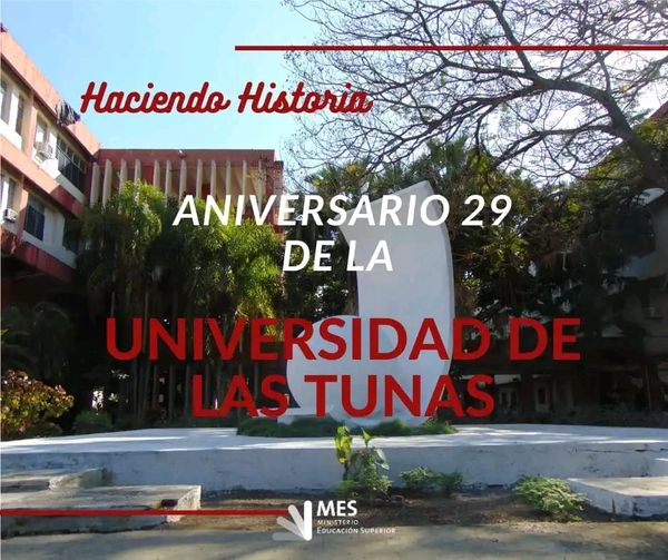 Nuestra Casa de Altos Estudios hoy está de cumpleaños ‼️
👏 Para ustedes nuestro reconocimiento y felicitación en este 2⃣9⃣ aniversario.
#LasTunas #UniversidadCubana
