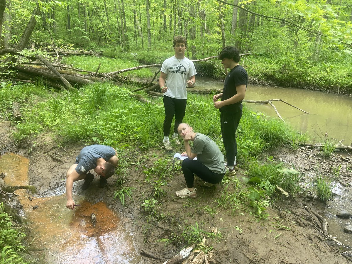 Our best and brightest day one! Hiram field work! The weather worked in our favor today!