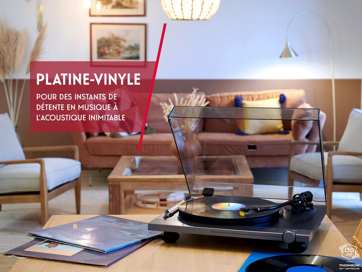 Préparez vos 33 et 45 tours et redécouvrez le plaisir d'écouter votre musique sur disque vinyle en toute simplicité avec la platine TT700 #Thomson ! 🤩 #ThomsonAudio #TT700 #PlatineVinyle #BonPlan Disponible chez @Conforama 👇 conforama.fr/tv-son-multime…