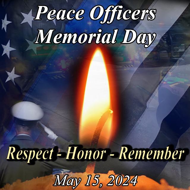 #PeaceOfficersMemorialDay is a time to recognize the tremendous courage of our law enforcement partners whose ultimate sacrifice we can never repay. Their bravery/dedication will never be forgotten. We remember them & hold their families in our hearts, now & forever. #PoliceWeek