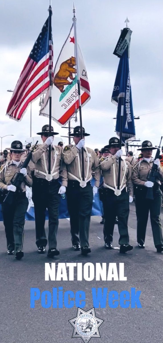 On #NationalPoliceOfficersMemorialDay we honor our fallen comrades who made the ultimate sacrafice protecting others, and pay tribute to the selfless dedication of our brothers and sisters who serve their communities across the nation.🇺🇸 @SDSheriff @SanDiegoCounty #PoliceWeek